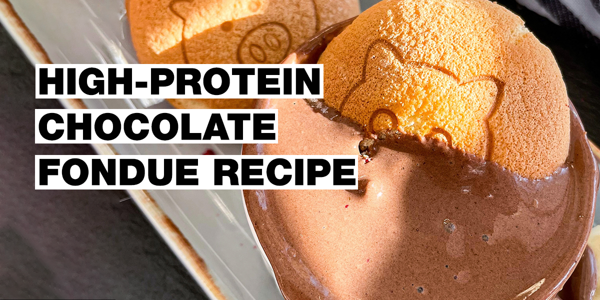 Probiere das Protein-Schokoladenfondue und füttere deine Muskeln!