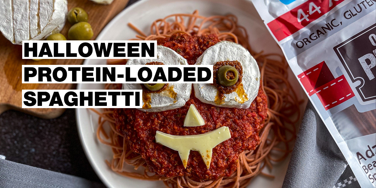 There’s never enough of protein! Try this quick and tasty Halloween spaghetti recipe with an extra dose of protein.