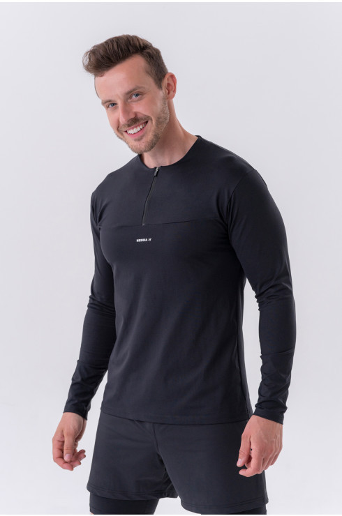 Functional Long-sleeve T-shirt "Layer up" Black